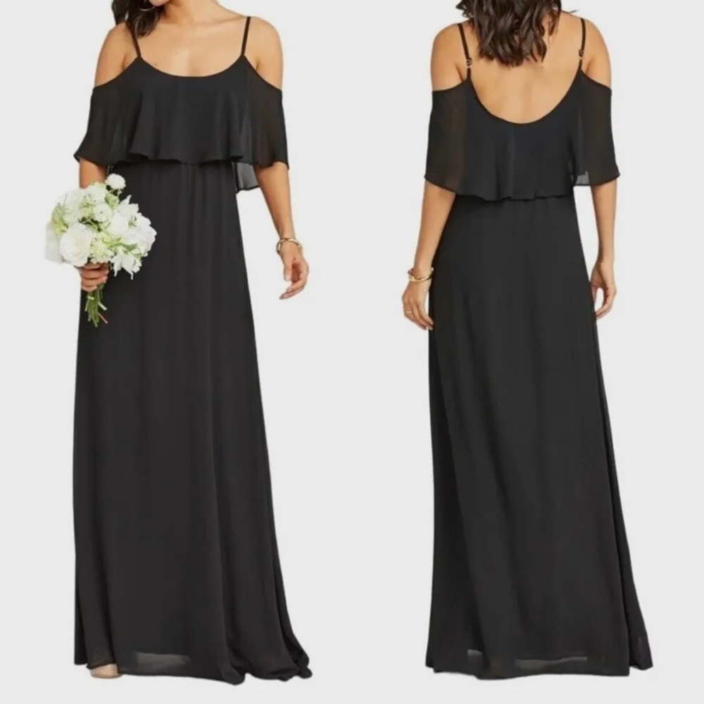 NWT Show Me Your MuMu NWT Caitlin Ruffle Maxi Dress